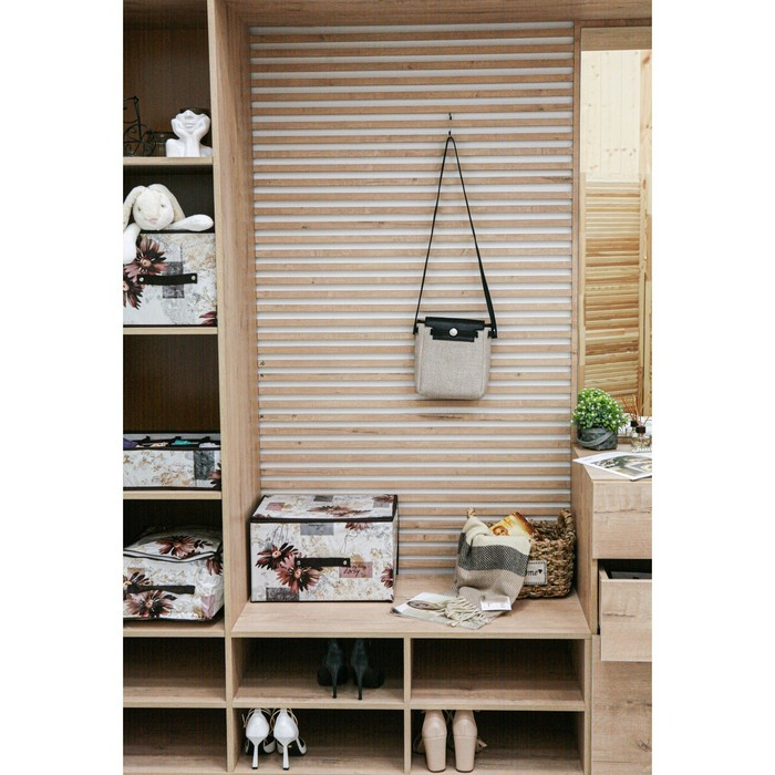 Короб стеллажный для хранения с крышкой Доляна «Астра», 40×30×25 см Короб стеллажный для хранения с крышкой Доляна «Астра», 40×30×25 см