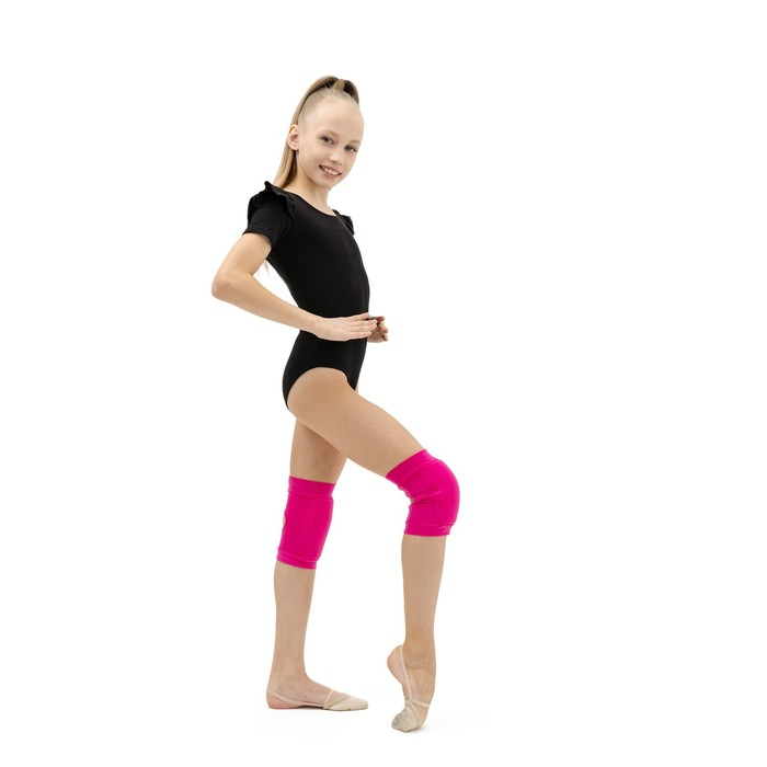 Наколенники для гимнастики и танцев Grace Dance, с уплотнителем, р. M, 11-14 лет, цвет фуксия Наколенники для гимнастики и танцев Grace Dance, с уплотнителем, р. M, 11-14 лет, цвет фуксия