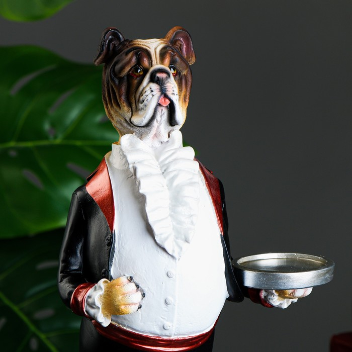 Фигура - подставка Фигура - подставка "Пёс-официант" акрил 10х16х34см