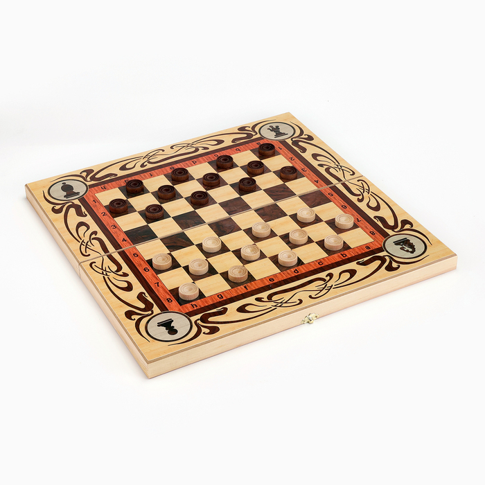 Настольные игры 3 в 1 Настольные игры 3 в 1 "Статус": шахматы, шашки, нарды, деревянные, большие 50 х 50 см