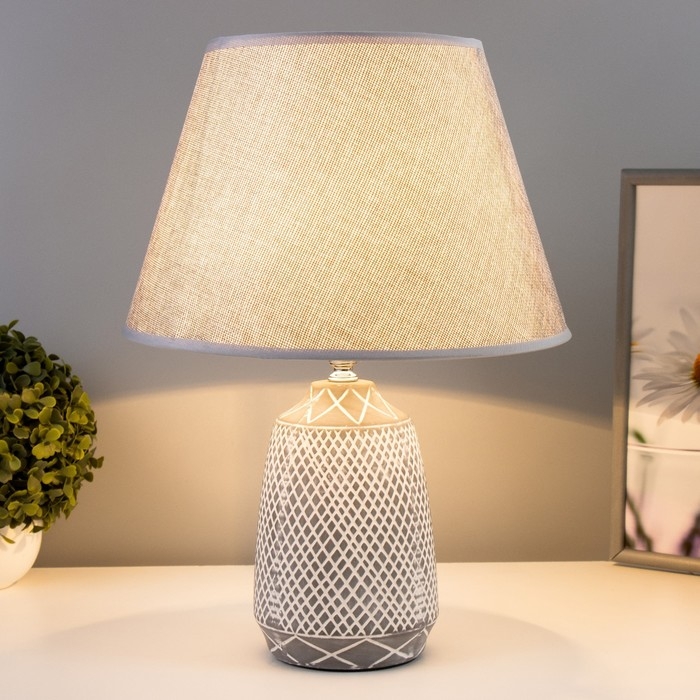 Настольная лампа Настольная лампа "Медея" МИКС Е27 40Вт серый 24х24х38 см RISALUX