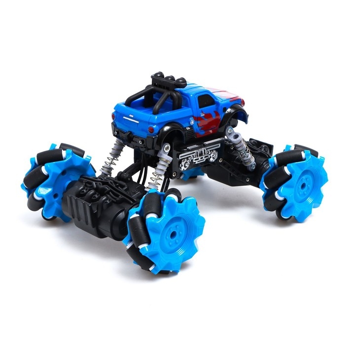 Джип радиоуправляемый DRIFT, 4WD, дрифт, работает от аккумулятора, цвет синий Джип радиоуправляемый DRIFT, 4WD, дрифт, работает от аккумулятора, цвет синий