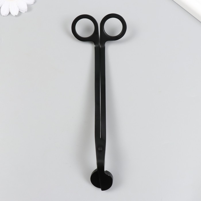 Ножницы для свечей нержавеющая сталь чёрные 18х6 см Ножницы для свечей нержавеющая сталь чёрные 18х6 см