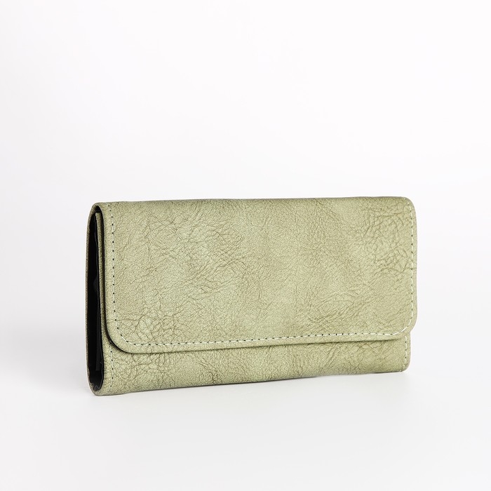 Кошелёк женский на кнопке, цвет зелёный Кошелёк женский на кнопке, цвет зелёный