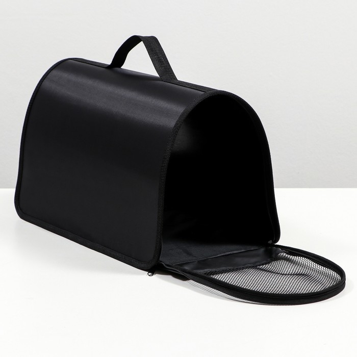 Сумка - переноска для животных жесткая №3, нейлон, 43 х 23 х 26 см, черная Сумка - переноска для животных жесткая №3, нейлон, 43 х 23 х 26 см, черная