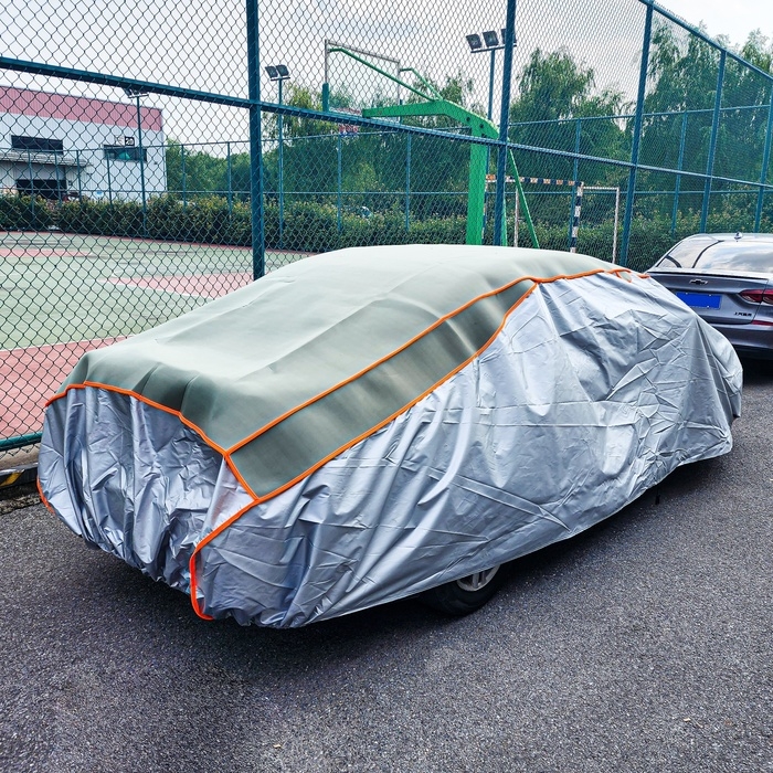 Тент автомобильный с защитой 5 мм, от града, снега, полиэстер, XL, 530×180×120 Тент автомобильный с защитой 5 мм, от града, снега, полиэстер, XL, 530×180×120