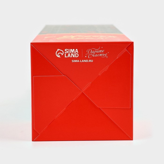 Коробка подарочная новогодняя складная «Новогодняя », 9.5 х 32.5 х 9.5 см, Новый год Коробка подарочная новогодняя складная «Новогодняя », 9.5 х 32.5 х 9.5 см, Новый год