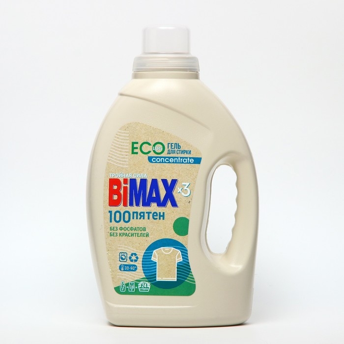 Гель для стирки  Гель для стирки "BiMAX Эко концентрат 100 пятен", 1,2 л
