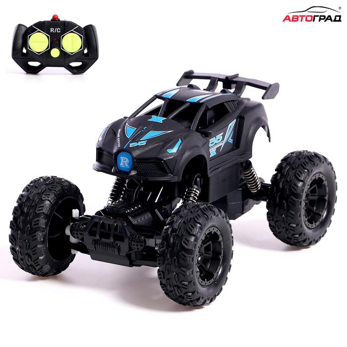 Джип радиоуправляемый &laquo;Покоритель&raquo;, управление с телефона, работает от аккумулятора, цвет чёрный