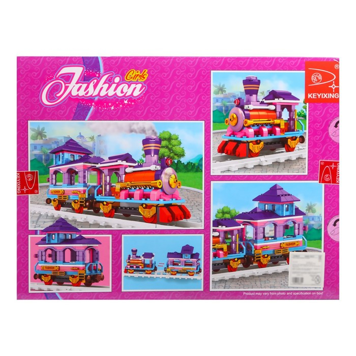 Конструктор &laquo;Модный поезд&raquo;, 3 фигурки в комплекте, 376 деталей