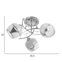 Люстра "Баффи" 3х40Вт Е27 Хром МОДЕЛЬ: 2751100
