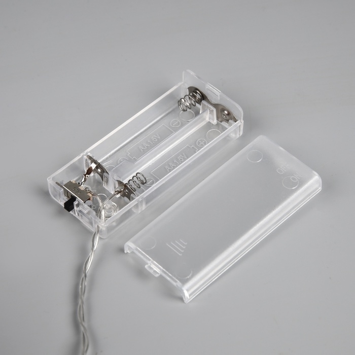 Фигура акрил.  Фигура акрил. "Дед Мороз" 15 см, 10LED, AAx2 (не в компл.), свечение белое