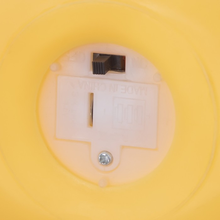 Ночник "Солнышко" LED от батареек 3xLR44 желтый 14х6х12см RISALUX