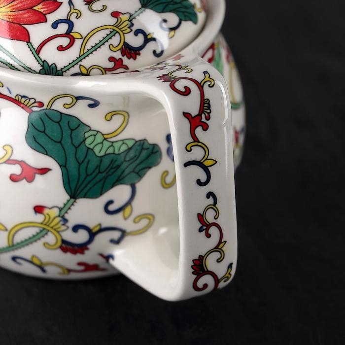 Чайник керамический заварочный с металлическим ситом «Лотос», 350 мл Чайник керамический заварочный с металлическим ситом «Лотос», 350 мл