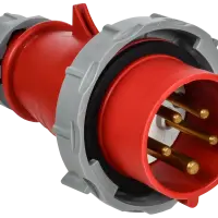 Вилка переносная с ф и ССИ-0152ф 16А 6ч 380В 3P+PE+N IP67 IEK