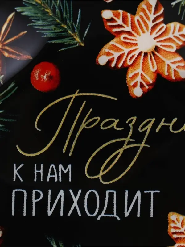 Блюдо новогоднее плоское &laquo;Праздник к нам приходит&raquo;, 19.5&times;16.5 см
