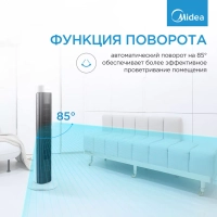 Вентилятор для дома колонный FS4550, 3 скорости, белый