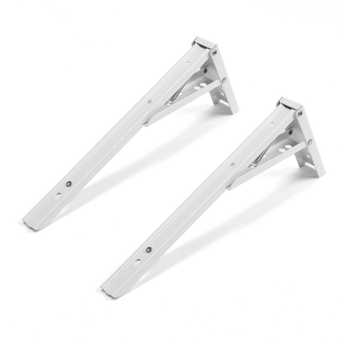 Кронштейн складной для столов и полок ТУНДРА, F001 , 2 шт., длина 300 мм., сталь, цвет белый 97039 Кронштейн складной для столов и полок ТУНДРА, F001 , 2 шт., длина 300 мм., сталь, цвет белый 97039