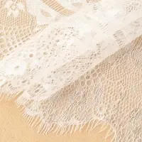 Кружево реснички, 195 мм, 3&plusmn;0.5 м, белое