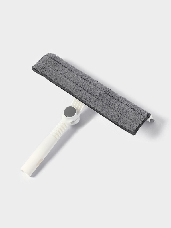 Окномойка с насадкой из микрофибры 2 шт, фиксатор, стальная телескоп ручка 26х6х77,5(123)см   108485