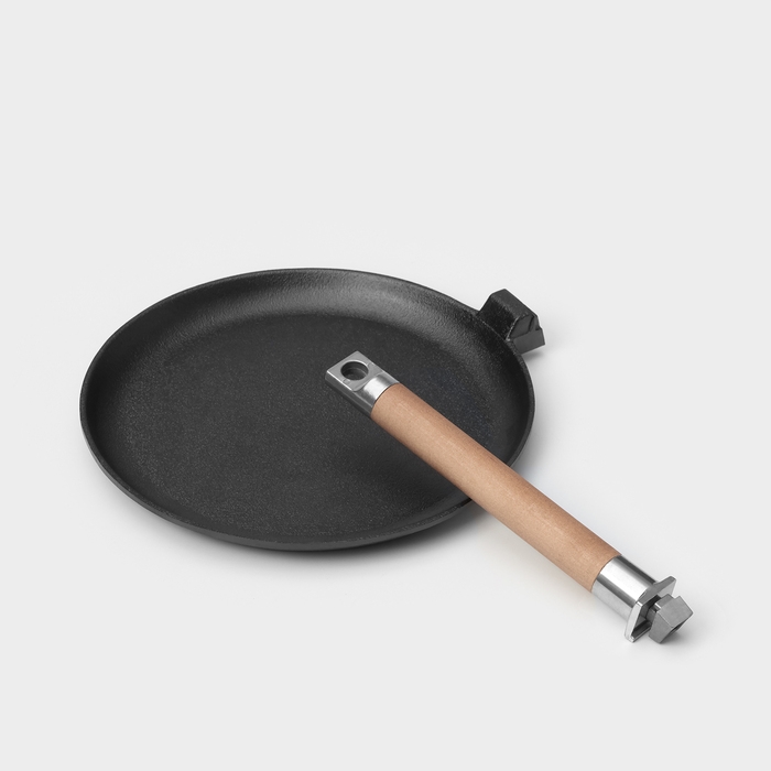 Сковорода блинная Wild Kitchen, d=24 см, съёмная ручка, индукция, чугун Сковорода блинная Wild Kitchen, d=24 см, съёмная ручка, индукция, чугун