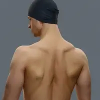 Шапочка для плавания взрослая ONLYTOP Swim, непромокаемая, тканевая, обхват 54-60 см, чёрная