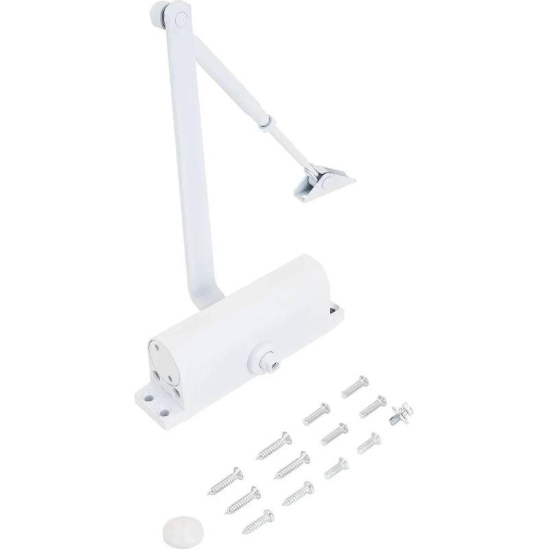 Доводчик дверной NOTEDO DC-080 WHITE&nbsp; 60-120 кг белый (10)