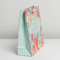 Пакет подарочный ламинированный, упаковка, Beautiful, ML 21 х 25 х 8 см