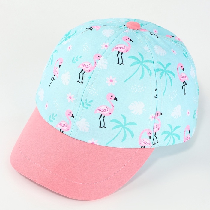Кепка детская для девочки «Фламинго», р-р. 48-50 Кепка детская для девочки «Фламинго», р-р. 48-50