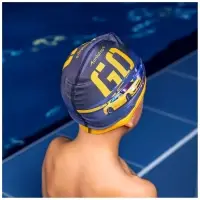 Шапочка для плавания детская ONLYTOP Swim GO, тканевая, обхват 46-52 см