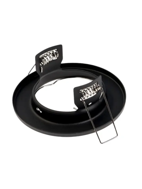 Светильник встраиваемый под лампу MR-16, круглый, металлический, чёрный