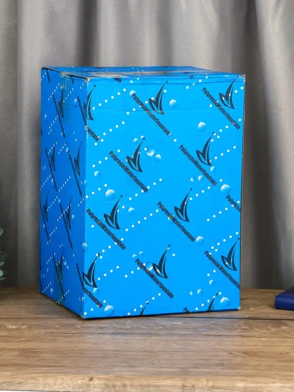 Фонтан "Панды на мельнице" 25х15х16 см (с подсветкой)