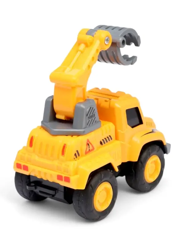 Робот-трансформер «Стройбот», собирается из 5 машинок, подвижные детали