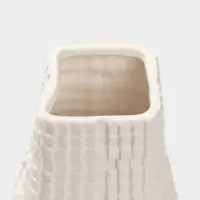 Ваза настольная керамика "Джорадо" 20х11 см, белый