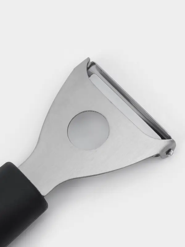 Овощечистка Доляна &laquo;Чили&raquo;, 18.5 см, чёрная