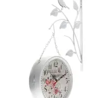 Часы настенные двусторонние &laquo;Птичка на ветке&raquo;, подвес, d=23 см, белые