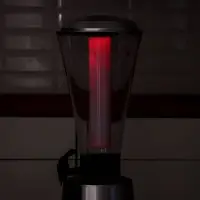 Башня пивная &laquo;Металлик&raquo;, 3 л, колба для льда, с подсветкой, 2 батарейки CR=2032, пластик, серебристая