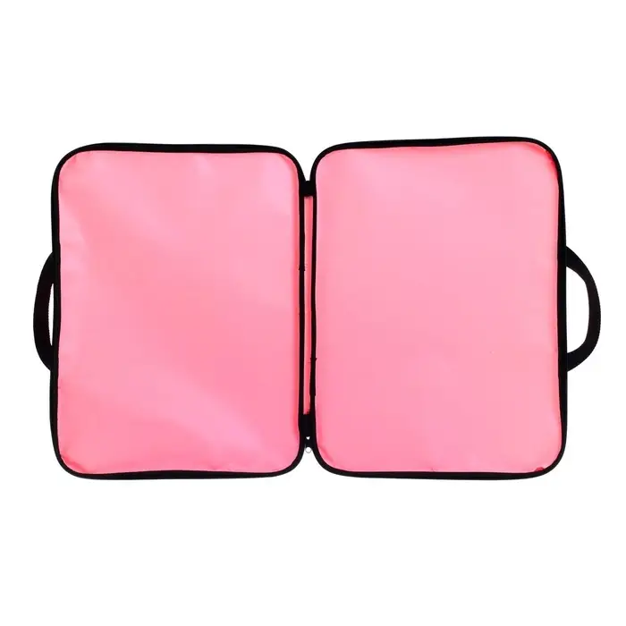 Папка А3 Calligrata, с ручками, текстиль, 20 мм, стандарт, 450&times;350 мм, розовая, 600D