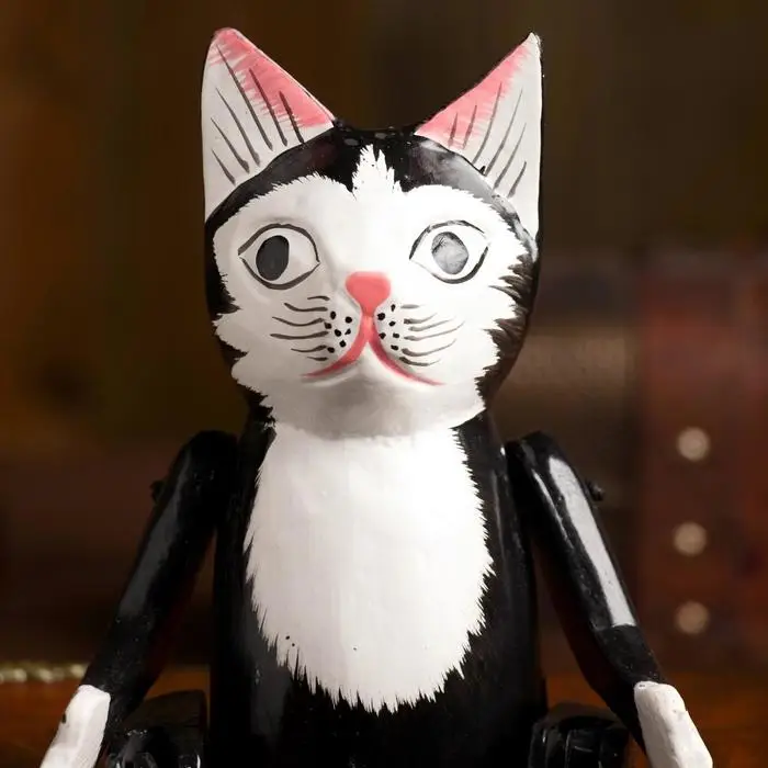 Сувенир "Кошка" висячие лапки, дерево 4,5х9х25 см