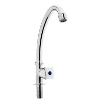 Моносмеситель ZEIN Z85, кран-букса 1/2", без подводки, хром