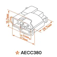 Разъём 2 pin без проводов для катушки зажигания KIA Rio, Sportage , Hyundai Solaris, Creta