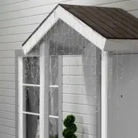 Гирлянда &laquo;Бахрома&raquo; 3&times;0.9 м, IP44, УМС, прозрачная нить, 232 LED, свечение синее, 220 В