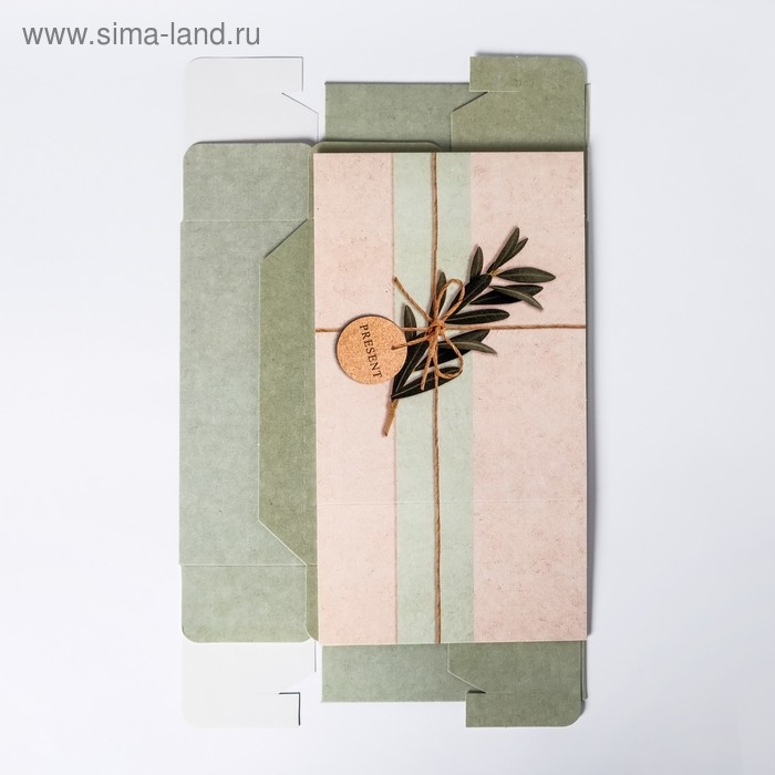 Коробка подарочная складная, упаковка, «Эко стиль», 20 х 15 х 8 см Коробка подарочная складная, упаковка, «Эко стиль», 20 х 15 х 8 см