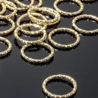 Кольцо соединительное разъёмное, 1.5&times;1.5 см, набор 100 шт. цвет золото