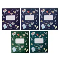 Тетрадь 12 листов в линейку Calligrata &laquo;Школа&raquo;, обложка мелованный картон, МИКС