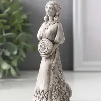 Фигура славянская богиня «Лада» 12×4.5×5 см, серая