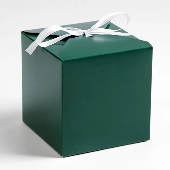 Коробка складная изумрудная, 10×10×10 см Коробка складная изумрудная, 10×10×10 см
