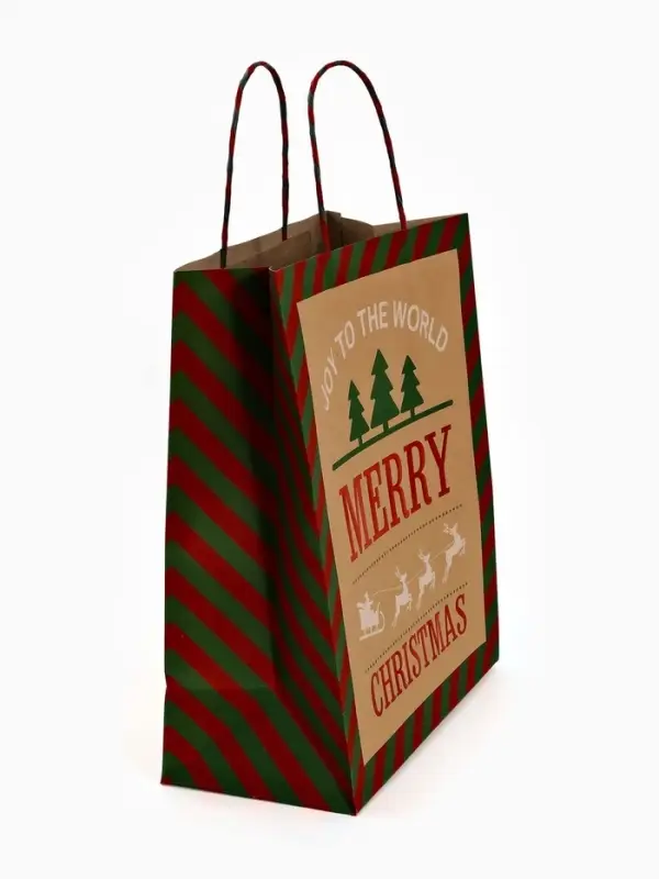 Набор подарочных пакетов &laquo;Новогодний&raquo;, 3 шт,  25&times;4&times;30.5 см, 30&times;40&times;11,5 см, 18&times;23&times;10 см