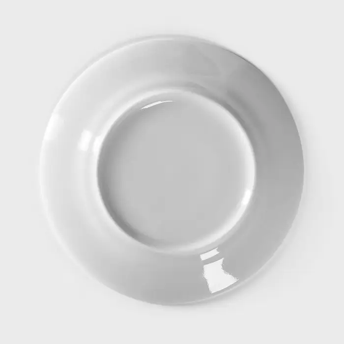 Тарелка Добрушский завод &laquo;Идиллия&raquo;, d=16.4 см, фарфор, белая