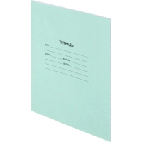 Тетрадь в зеленом офсете  24л, линия  уп. по 20 шт./запайка, 100% белизна